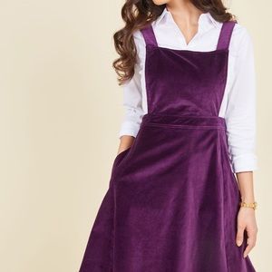☂️PURPLE MOD CLOTH OVERALL DRESS☂️